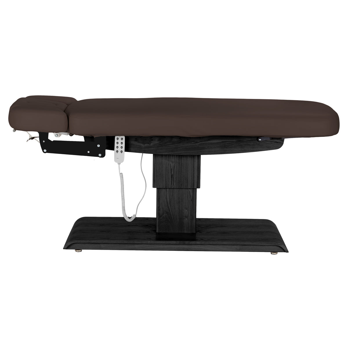 Marquesa SPA Elétrica Sillon Relax – Castanho-Escuro, Base Preto · Vista lateral