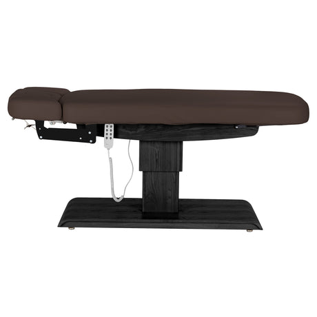 Marquesa SPA Elétrica Sillon Relax – Castanho-Escuro, Base Preto · Vista lateral