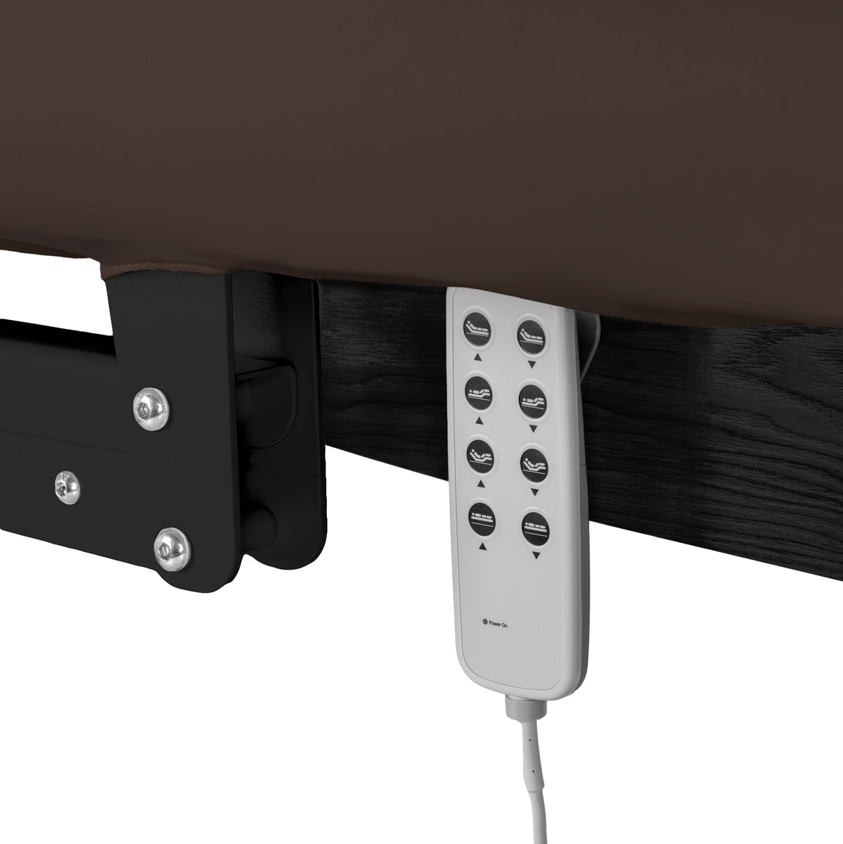 Marquesa SPA Elétrica Sillon Relax – Castanho-Escuro, Base Preto · Comando