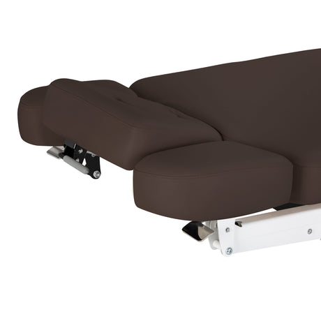 Marquesa SPA Elétrica Sillon Relax – Castanho-Escuro, Base Preto · Laterais do apoio de cabeça