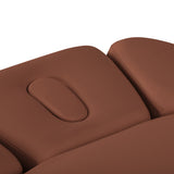 Sillon Relax · castanho / preto · apoio de cabeça e abertura facial