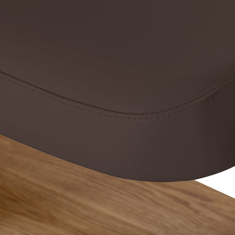 Sillon Relax · castanho-escuro / castanho-claro · costura da borda