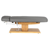 Sillon Relax · cinzento / castanho-claro · vista lateral