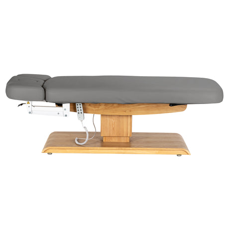 Sillon Relax · cinzento / castanho-claro · vista lateral