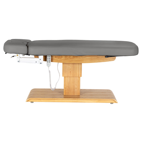 Sillon Relax · cinzento / castanho-claro · vista lateral