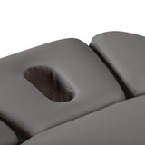 Sillon Relax · cinzento / castanho-claro · abertura para o rosto