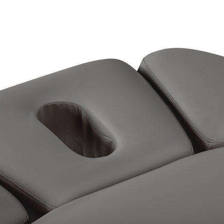 Sillon Relax · cinzento / castanho-claro · abertura para o rosto