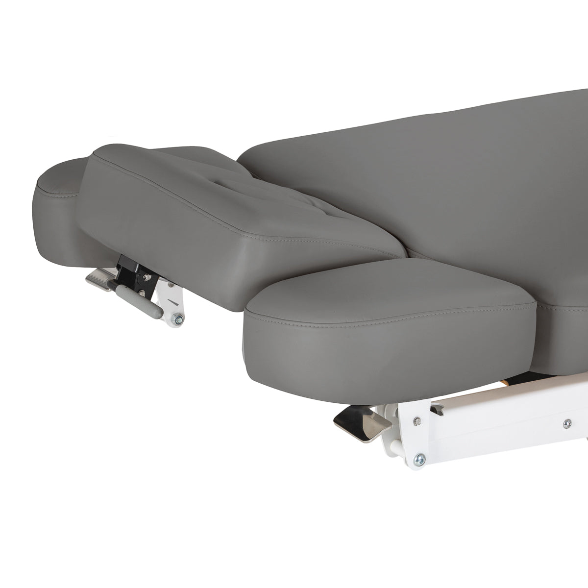 Sillon Relax · cinzento / castanho-claro · apoio de cabeça e abertura facial