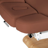 Sillon Relax · castanho / castanho-claro · apoio de cabeça e abertura facial