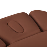 Sillon Relax · castanho / castanho-claro · apoio de cabeça e abertura facial