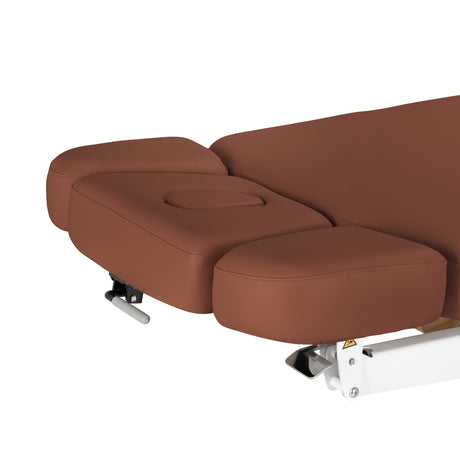 Sillon Relax · castanho / castanho-claro · apoio de cabeça e abertura facial