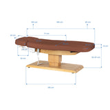 Sillon Relax · castanho / castanho-claro · desenho das dimensões