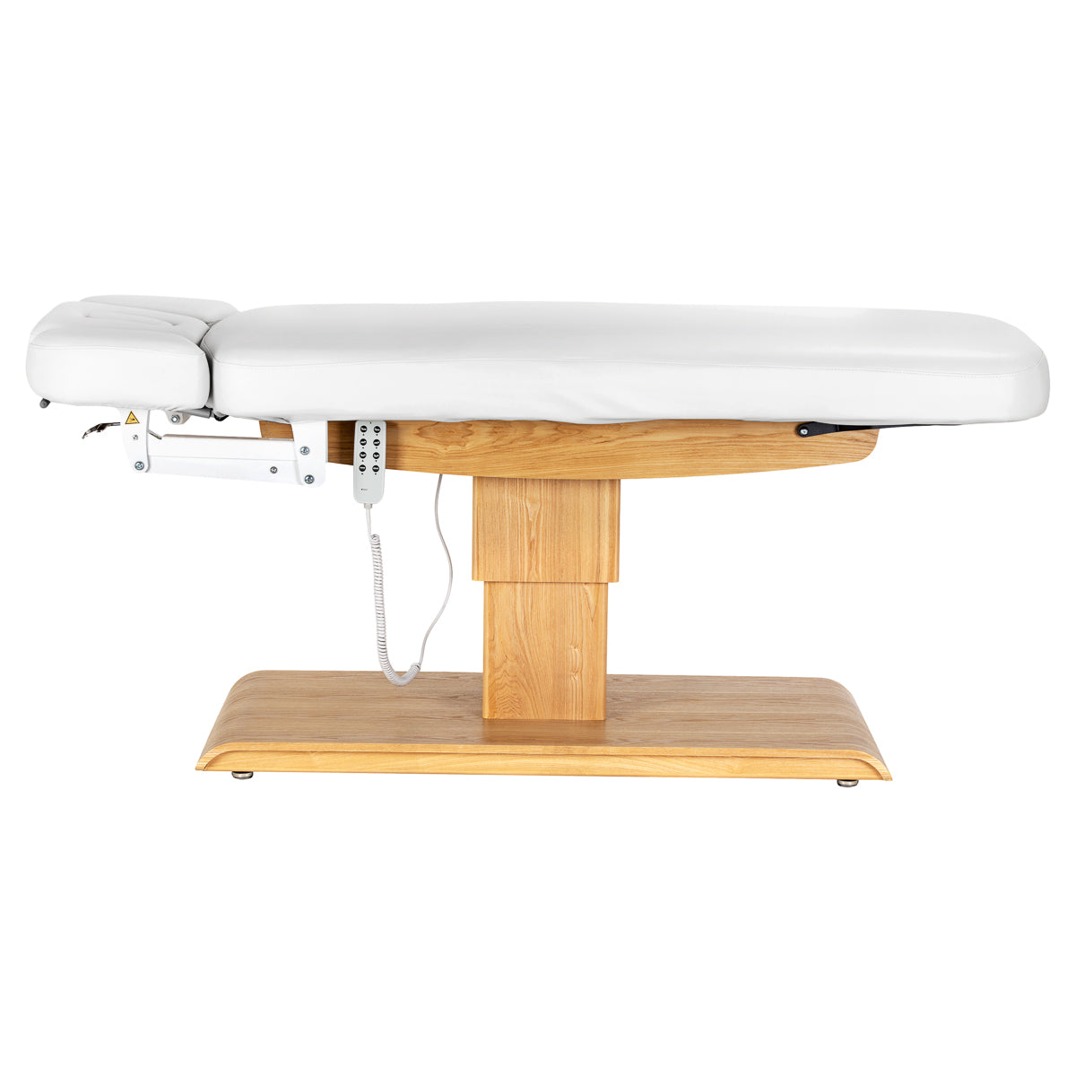 Sillon Relax · branco / castanho-claro · vista lateral