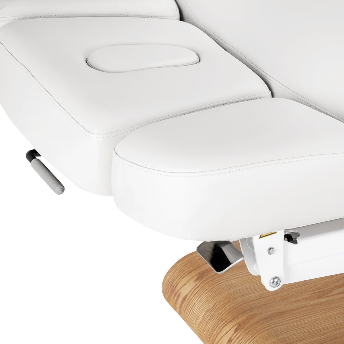 Sillon Relax · branco / castanho-claro · apoio de cabeça e abertura facial