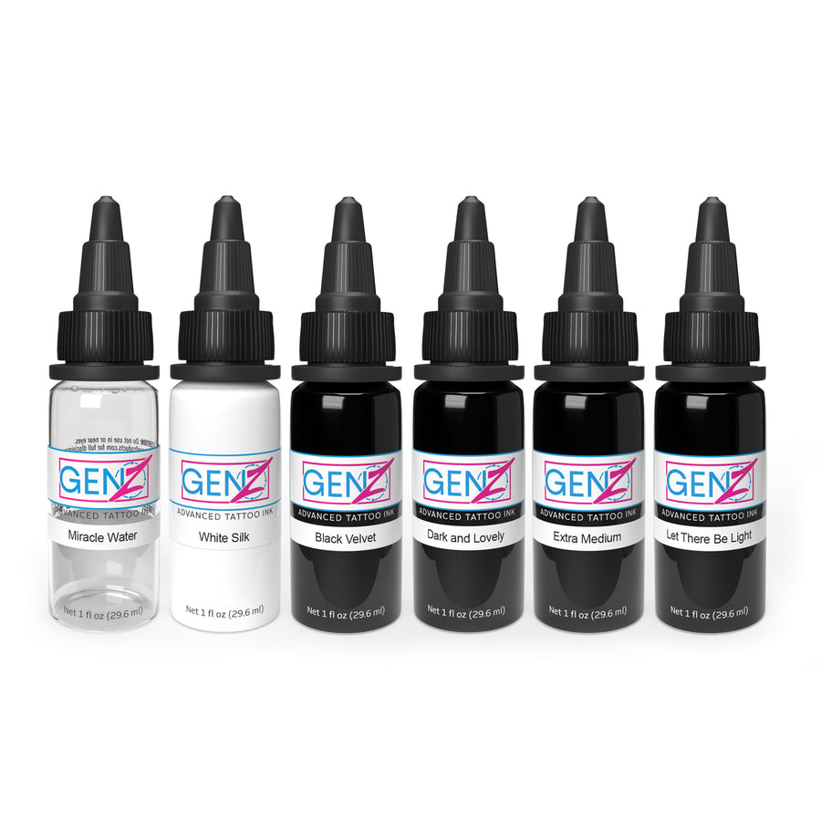 Intenze Ink Gen-Z Mark Mahoney Gangster Grey Conjunto 6x30ml