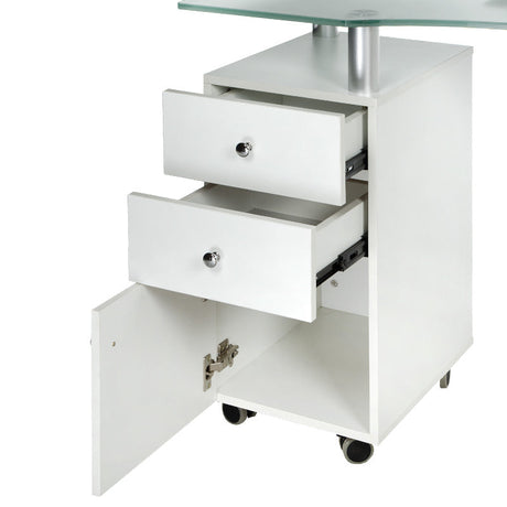 Manicure Table + incliner BD-3453+P WHITE - BVShop