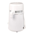 Electrical water distiller SUN 4L 750W by Beauty System, showing the compact white appliance with control panel and glass collection container.