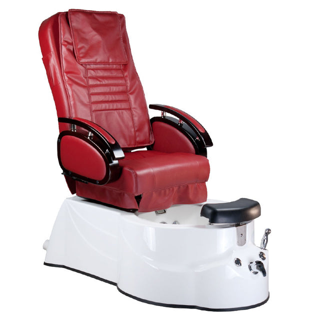 Fotel do pedicure z masażem BR-3820D Bordowy - BVShop