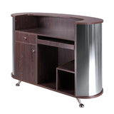 Reception desk BD-3317 by Beauty System featuring a sleek, modern design with a smooth surface and organized workspace.