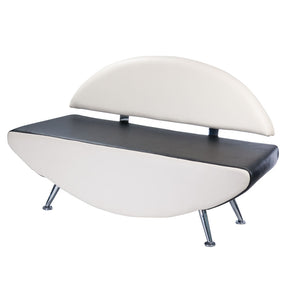 Kanapa do poczekalni Carini BD-6710 white-black - BVShop