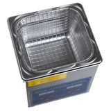 Beauty System Hydro Ultrasonic Cleaner 1.6L BS-UC2 with 50W power, shown filled with cleaning solution for jewelry or small items.