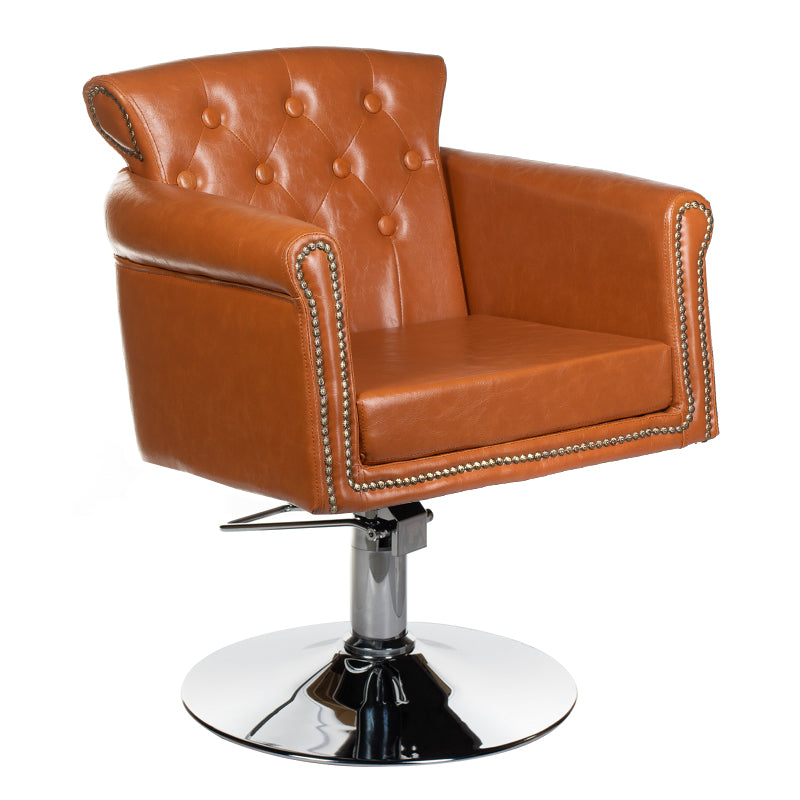 Hairdressing Chair ALBERTO BH-8038 light brown - BVShop