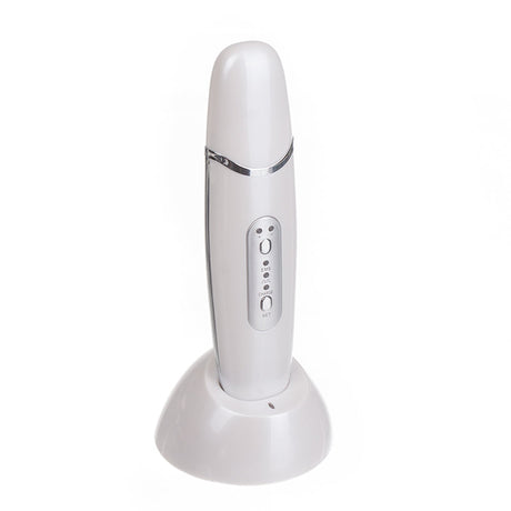 Wireless Cavitation Peeling EMS Device BI-8022 from Beauty System showing sleek handheld skincare tool with control buttons.