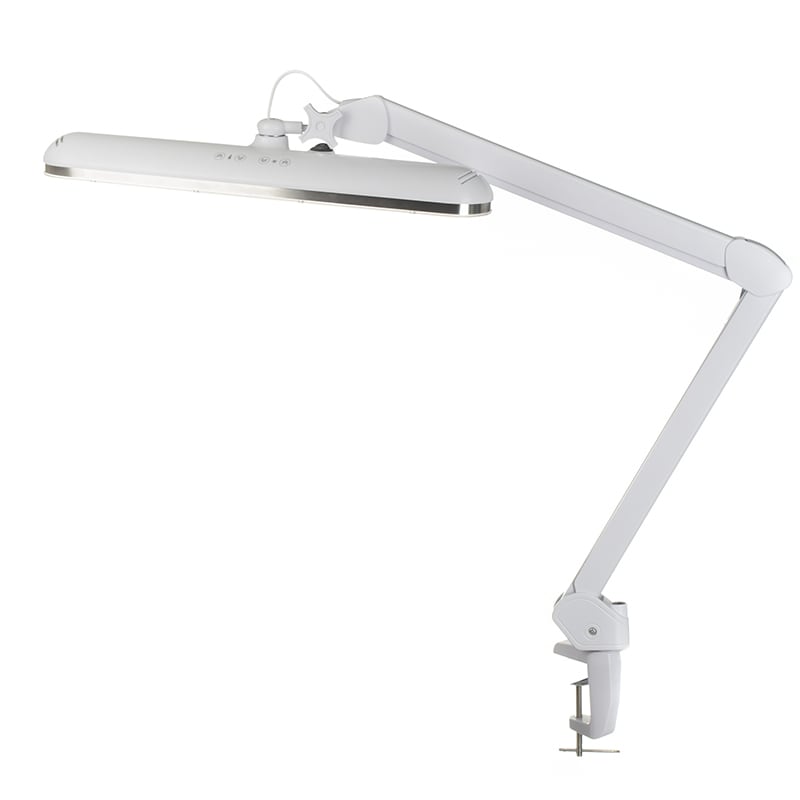 Sonobella BSL-03 LED 12W clip-on workshop lamp by Beauty System, showing adjustable light with a compact design.