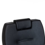 Black Barber Chair HEKTOR BH-3208 by Beauty System with cushioned seat and adjustable headrest, suitable for salon use