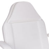 White cosmetic chair with built-in troughs, model BW-262A from Beauty System, designed for salon or spa use.