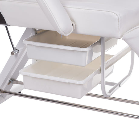 Cosmetic chair with troughs BW-262A white - BVShop