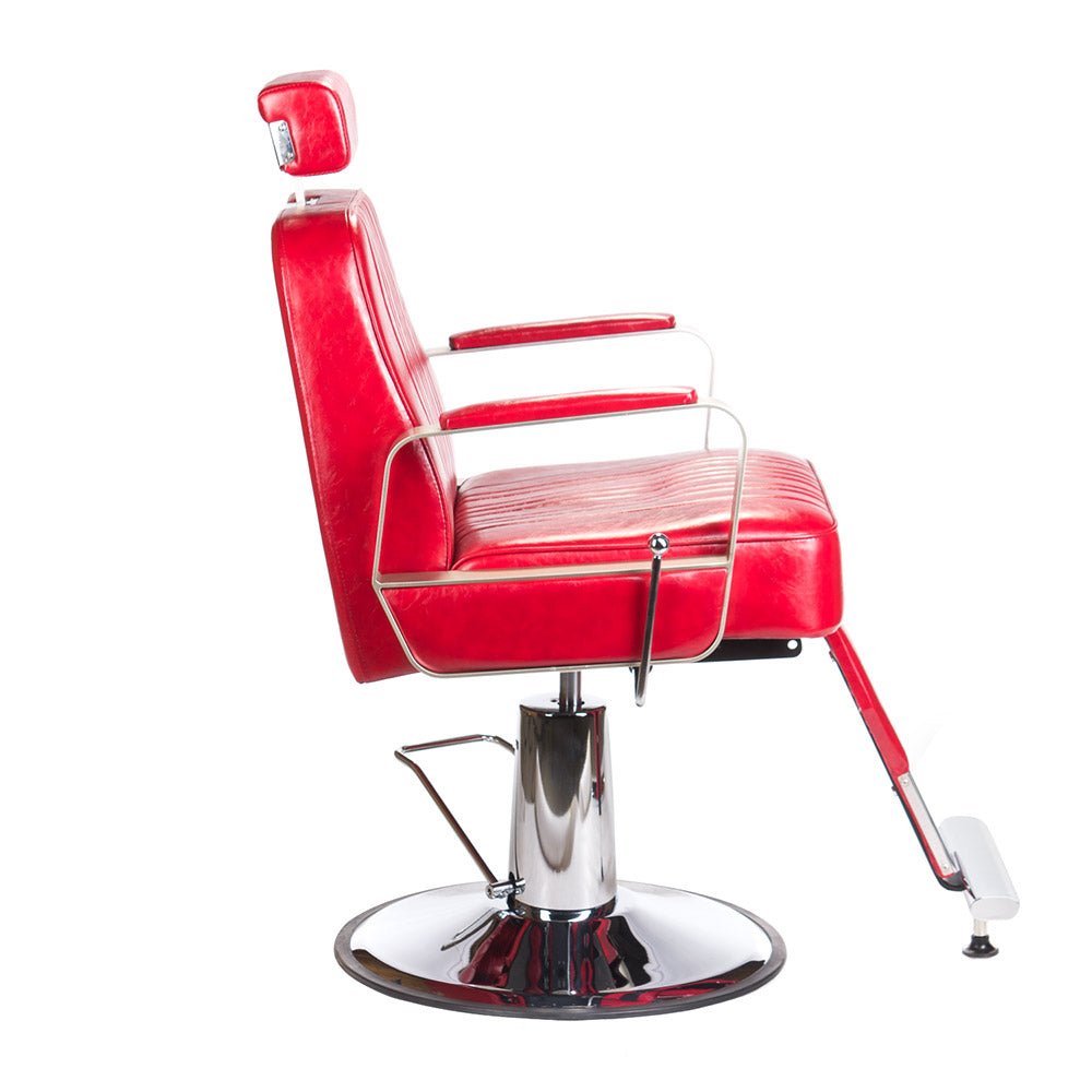Fotel barberski HOMER BH-31237 Red - BVShop