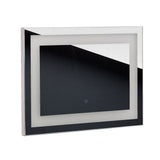 LED-lit Mirror NEW YORK 50x70cm by Beauty System showing illuminated rectangular mirror with LED lighting and sleek frame.
