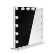 LED illuminated mirror by Beauty System, Hollywood style, 80x65cm with bright lighting and sleek design.