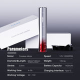 Máquina de Tatuagem Sem Fios Mast para PMU com Traço de 3,0 mm