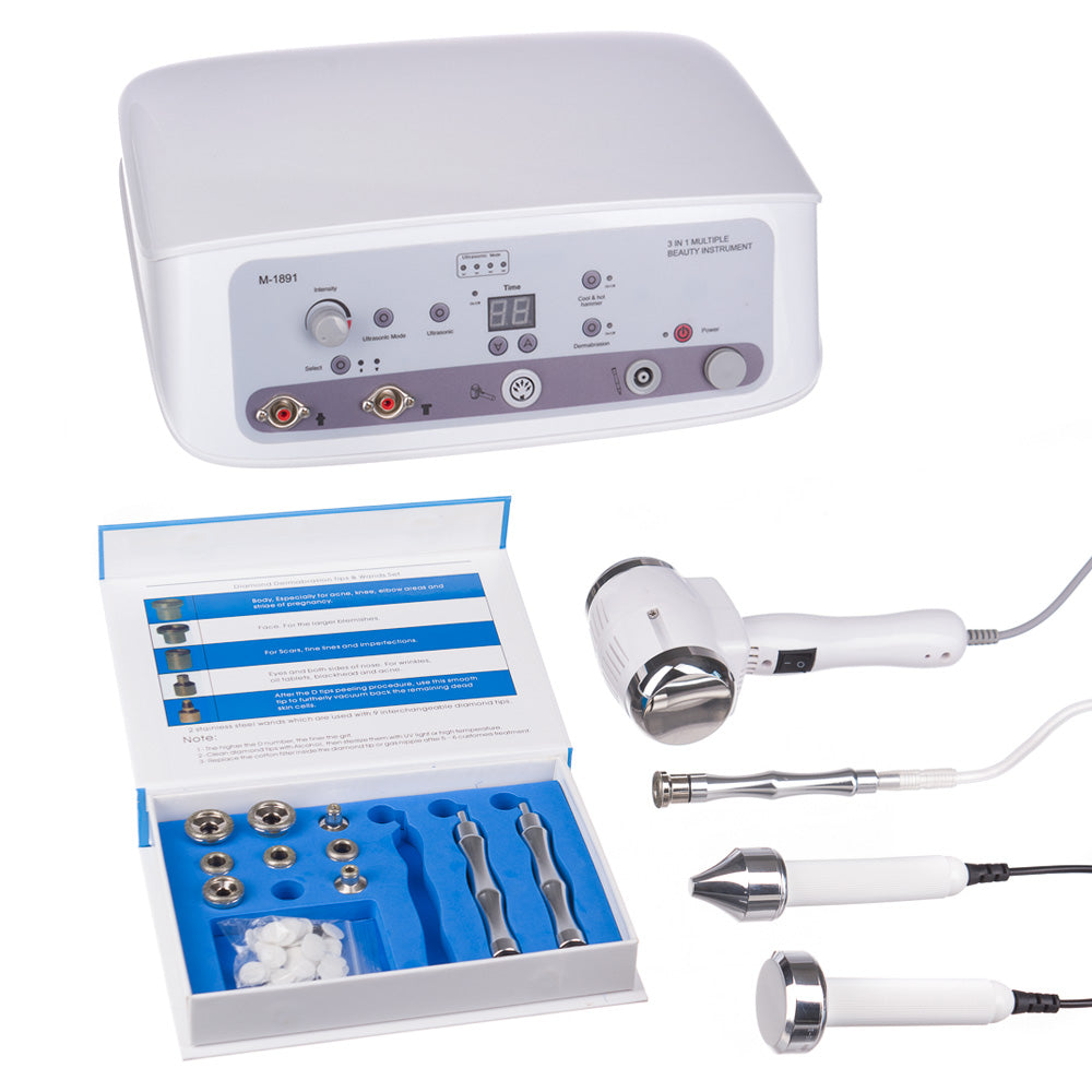 3-in-1 Microdermabrasion+ Hot Cold+ Sono BR-1891 Gray - BVShop
