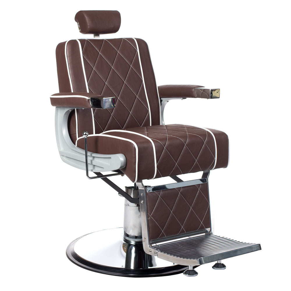 Fotel barberski ODYS BH-31825M Brązowy matowy - BVShop