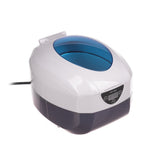 Professional Ultrasonic Cleaner VGT-1000 by Beauty System with 750ml capacity, showing the stainless steel basin and control panel.