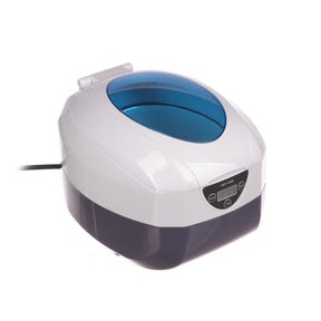 Professional Ultrasonic Cleaner VGT-1000 by Beauty System with 750ml capacity, showing the stainless steel basin and control panel.