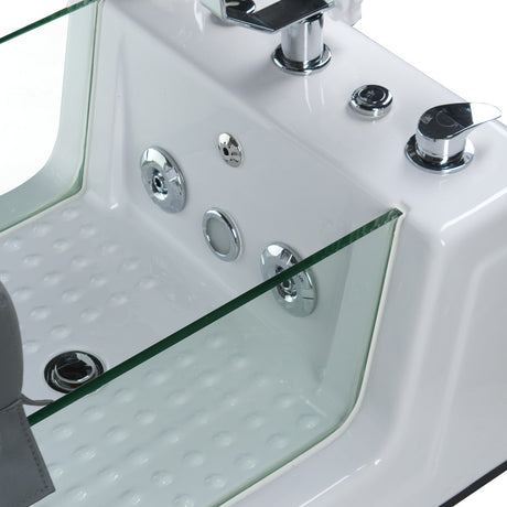 5-Fotel do pedicure z masażem BR-2310 Szary-5