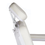 Elektryczny fotel kosmet podgrzewany BR-6686 biały - BVShop