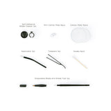 PhiBrows Blade & Shade KIT S 10pcs — layout of the disposable kit components