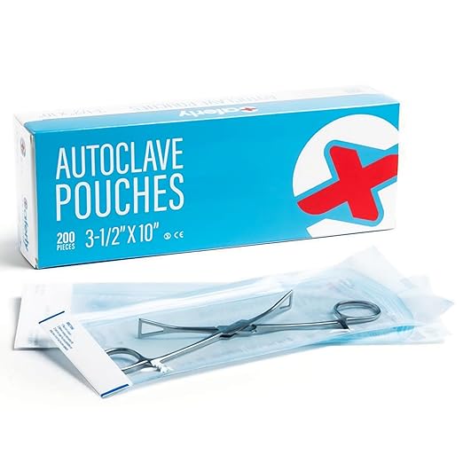 Saferly Sacos de Esterilização para Autoclave Auto-selantes 200 unid. 90 × 230mm