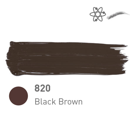 Pigmento para Sobrancelhas Nouveau Contour Fusion Line 820-Black Brown (10ml)