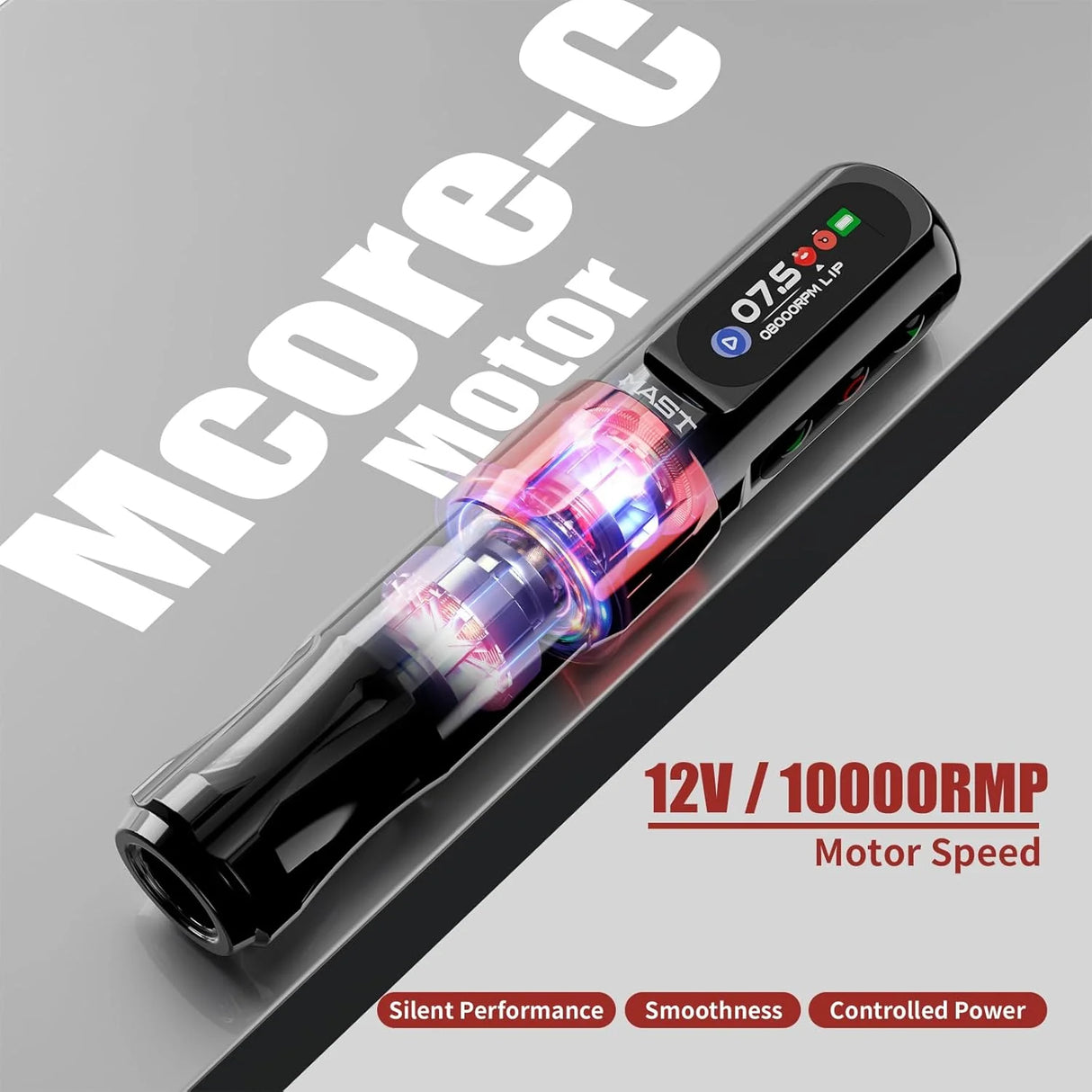 Mast Tour 2 Pro wireless tattoo machine in pink with 3.5mm stroke, shown with sleek design and ergonomic grip.