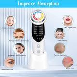 8 in 1 facial massager with ergonomic V shaped contact head