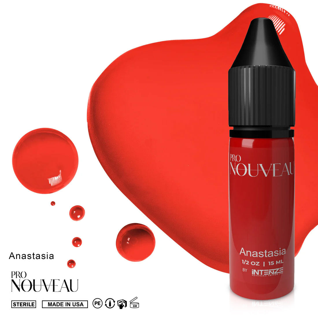 Coleção de Batons Pro Nouveau da Intenze 6x15ml