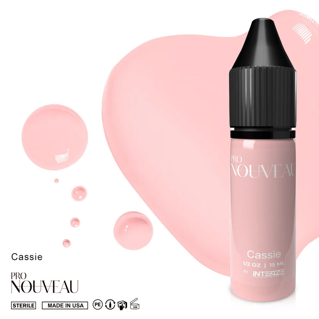 Pigmentos de Batom Pro Nouveau Blush por Intenze Cassie 15ml