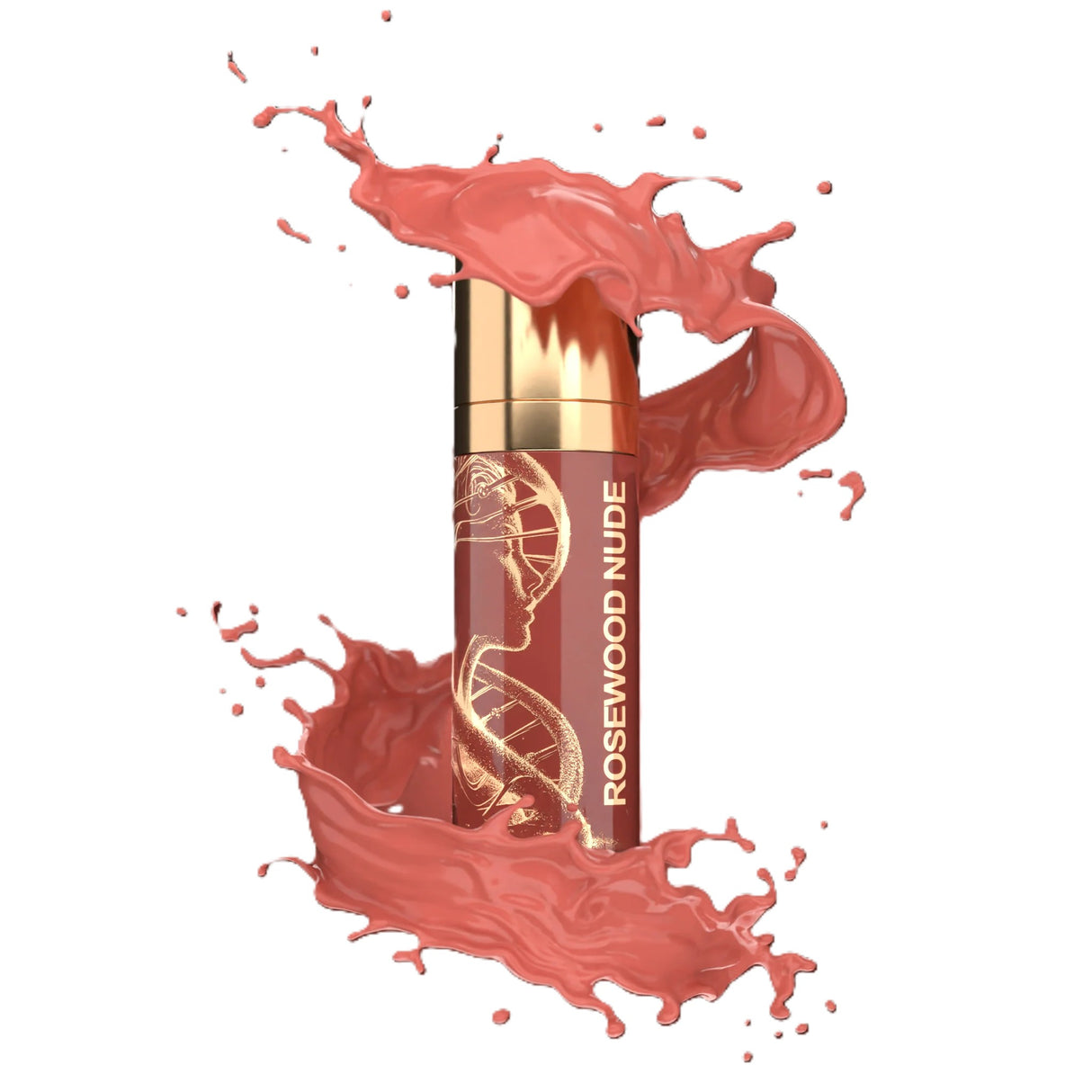 BROW DADDY × DNA Pigments Gold Collection Lips Rosewood Nude