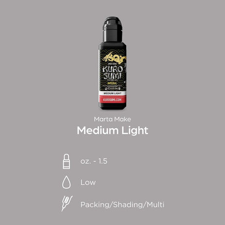 Tinta para Tatuagem Kuro Sumi Imperial Medium Light 44ml